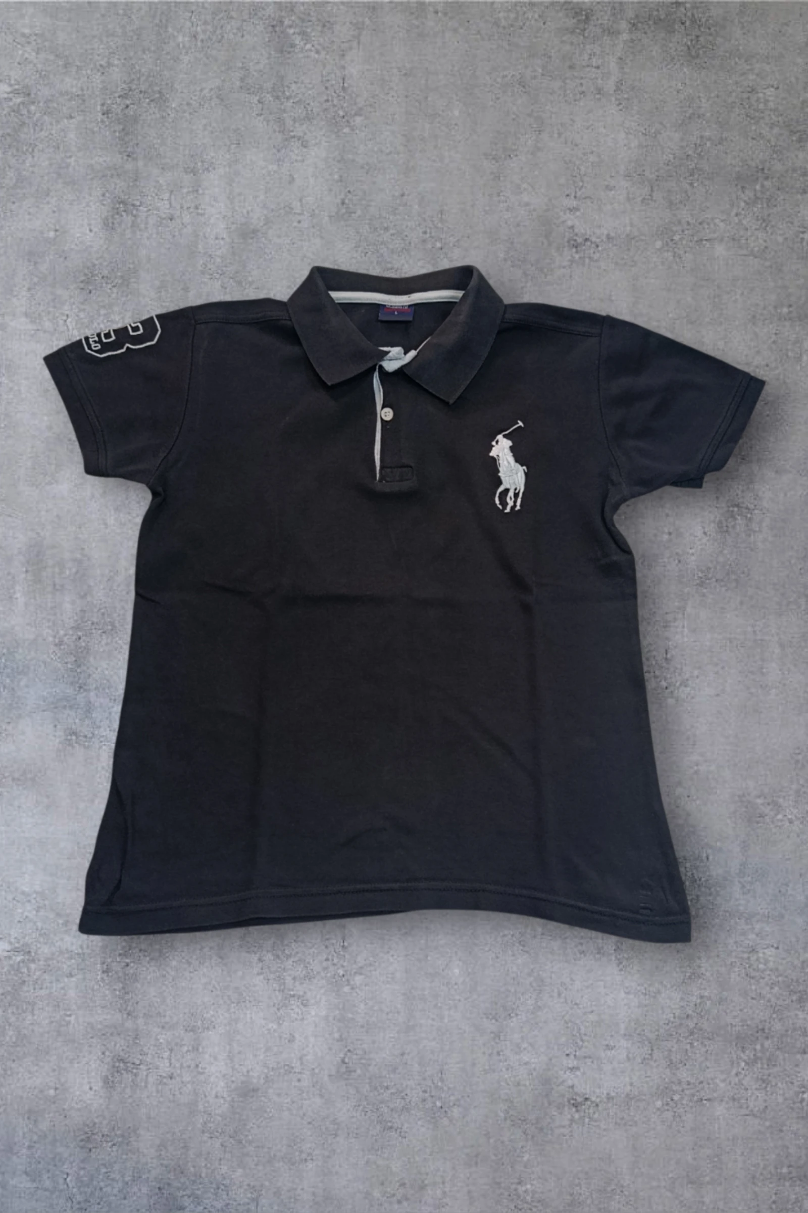 | Polo Ralph Lauren Hombre | Color Negro | Big Pony | Manga Corta | Talla L |